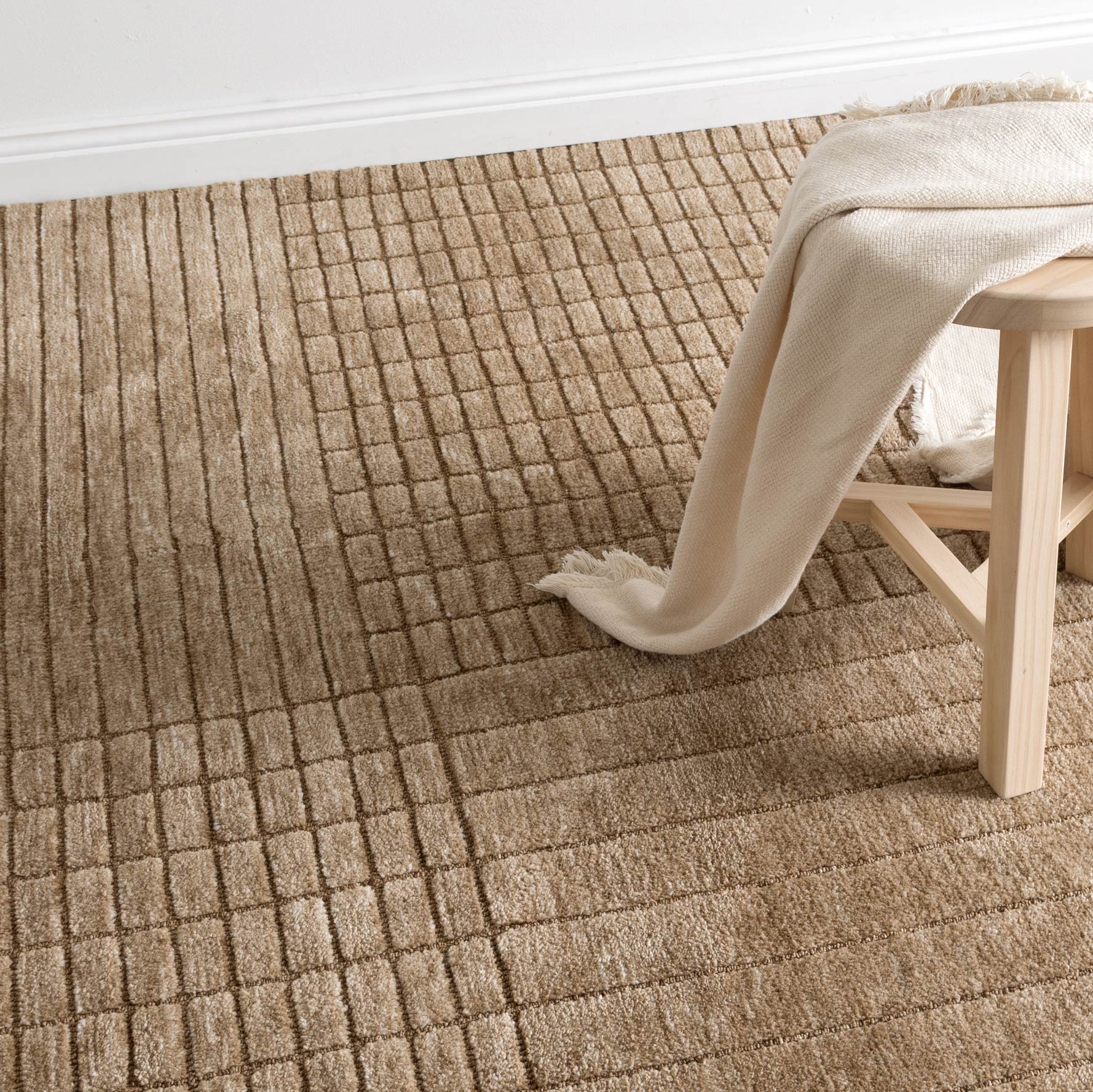 Canyon Warm Sand Carved Rug - Floorsome - Area Rug - CANY50803 - Area Rug