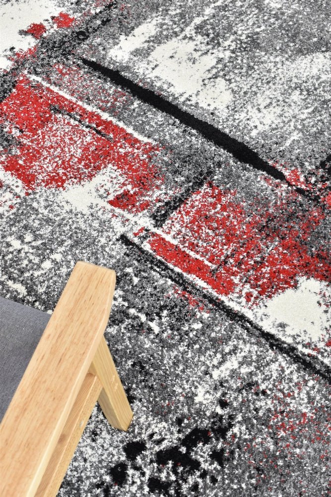 Capella 53A Grey Red - Floorsome - MODERN - NOVA - E053A - GREY - RED - 80X300 - MODERN