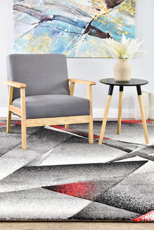 Capella 54B Grey Red - Floorsome - MODERN