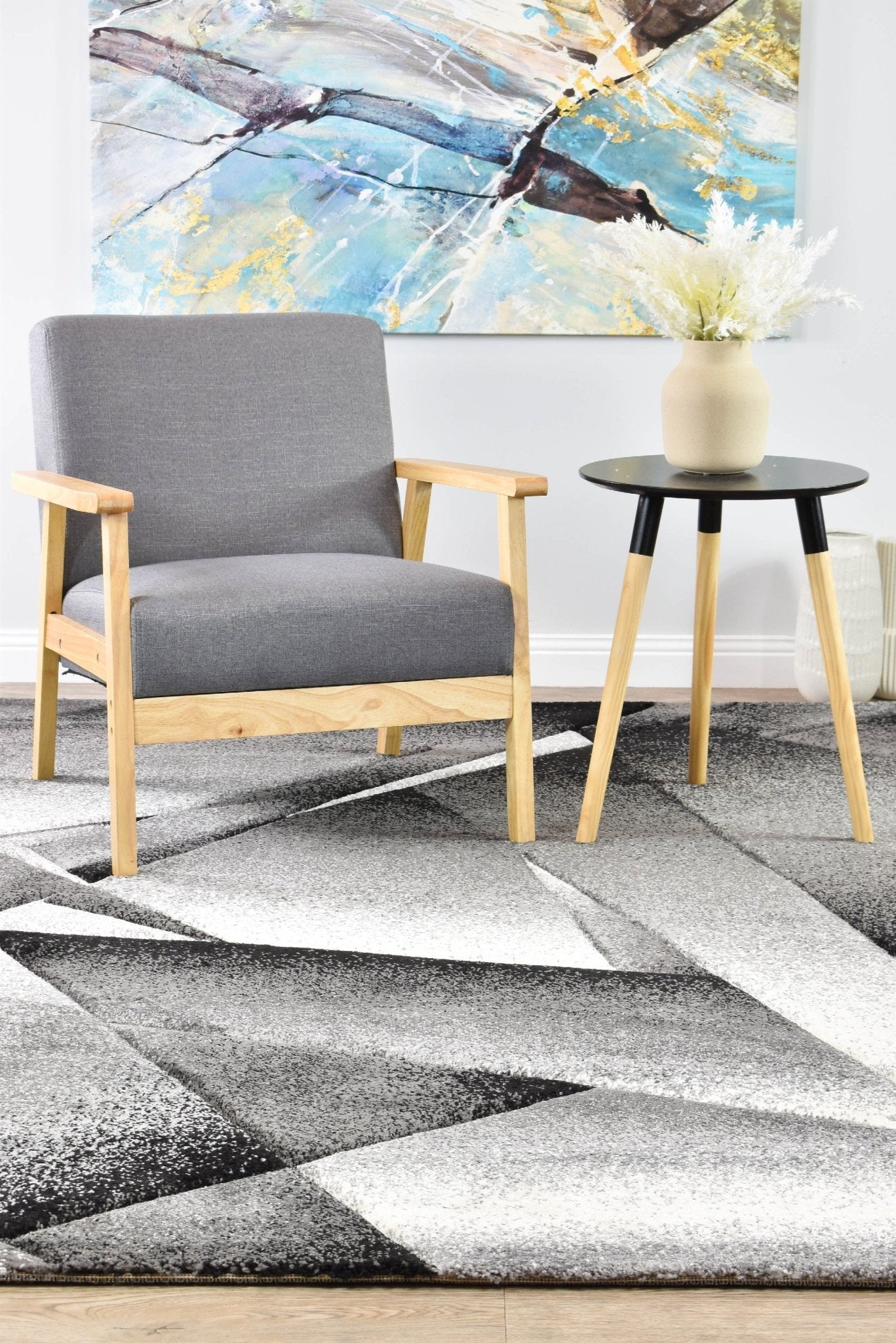 Capella 54B Light Grey Dark Grey - Floorsome - MODERN - NOVA - E054B - L.GREY - D.GREY - 80X300 - MODERN