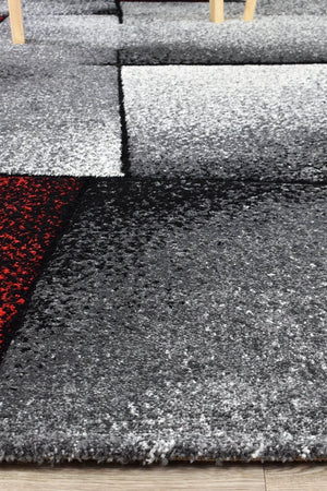 Capella 97A Grey Red - Floorsome - MODERN