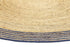 Capri Navy Blue Natural Round Border Rug - Floorsome - Natural - CAPR150RNAVY - Natural
