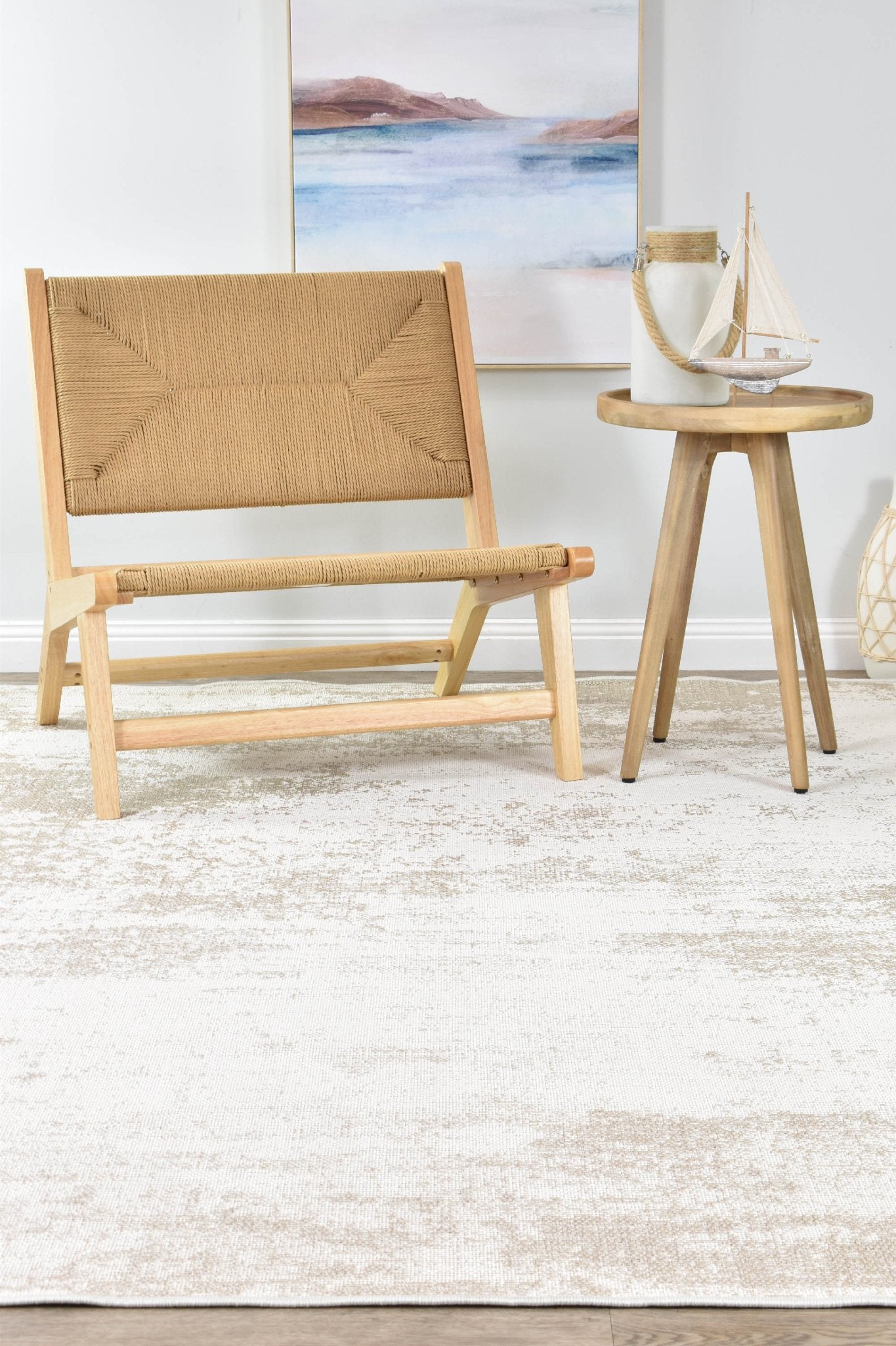 Carmel 28346 065 Cream White - Floorsome - INDOOR/OUTDOOR - CARMEL - 28346 - 065 - 160X230 - INDOOR/OUTDOOR