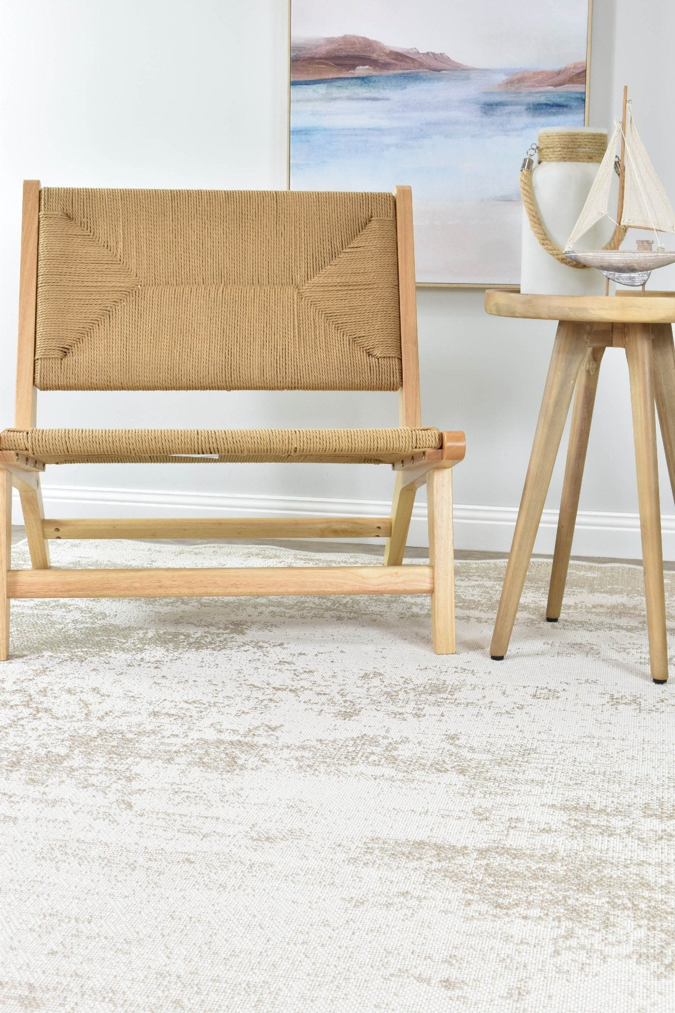 Carmel 28346 065 Cream White - Floorsome - INDOOR/OUTDOOR - CARMEL - 28346 - 065 - 160X230 - INDOOR/OUTDOOR