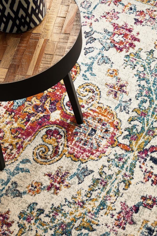 Carnival White Transitional Rug - Floorsome - Modern - EVO - 254 - WHI - 230X160 - Modern