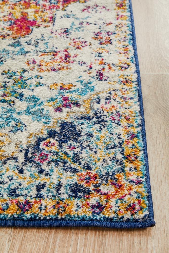Carnival White Transitional Runner Rug - Floorsome - Modern - EVO - 254 - WHI - 300X80 - Modern