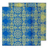CASABLANCA Recycled Plastic Mat, Royal Blue and Gold 3 x 3m - Floorsome - Outdoor Rugs - GKOZ14B - Outdoor Rugs