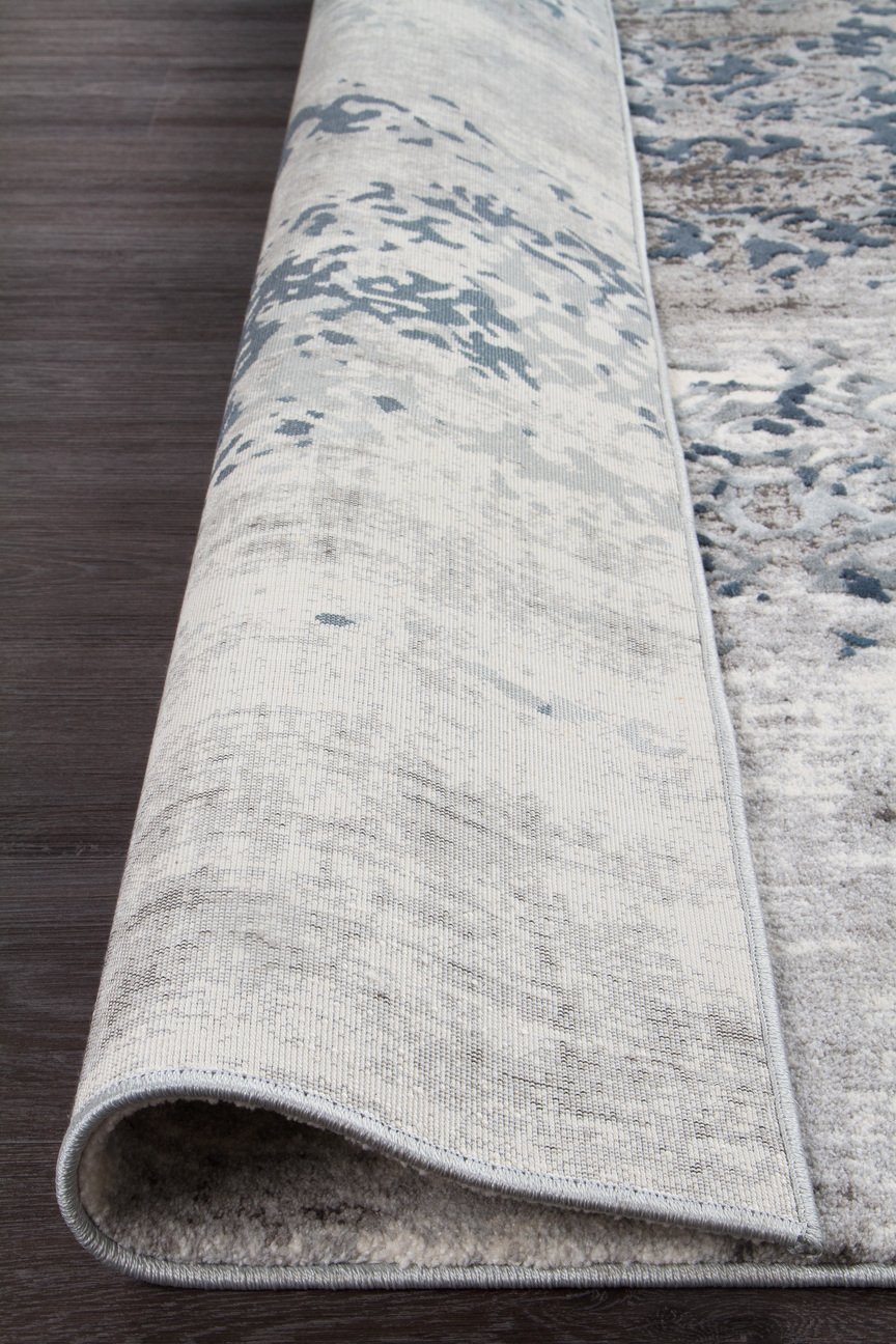Casper Distressed Modern Rug Blue Grey White - Floorsome - Modern - KEN - 1731 - GRY - 230X160 - Modern