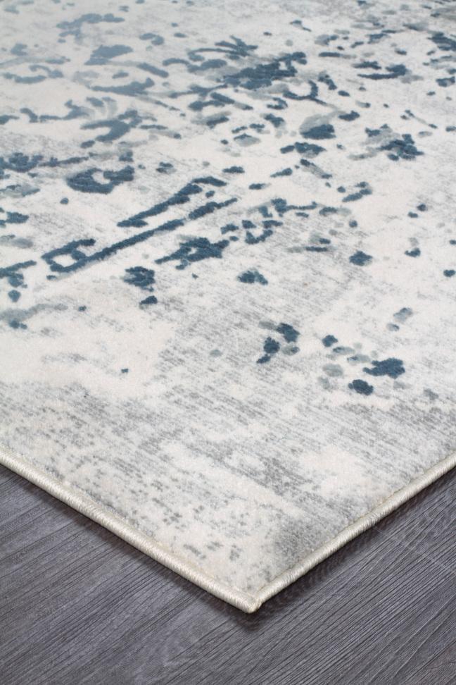 Casper Distressed Modern Rug Blue Grey White - Floorsome - Modern - KEN - 1731 - GRY - 230X160 - Modern