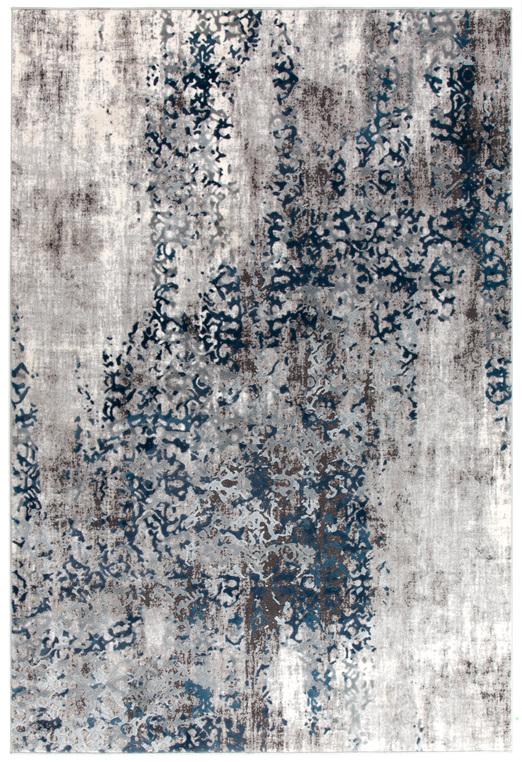 Distressed Rug Blue Casper Distressed Modern Rug Blue Grey White | Floorsome