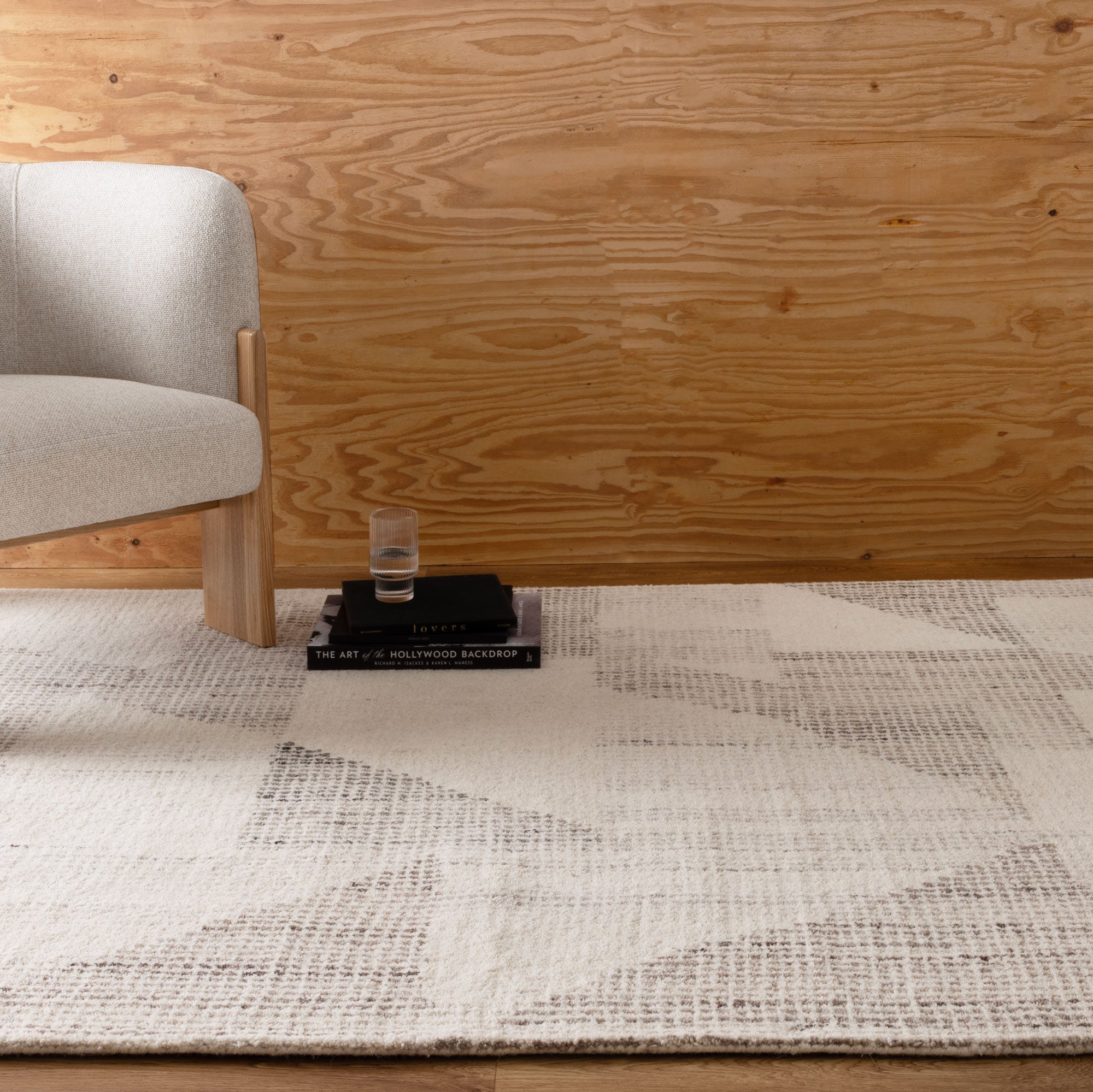 Cassian Flecks Beige Wool Rug - CASS03 - Floorsome - 