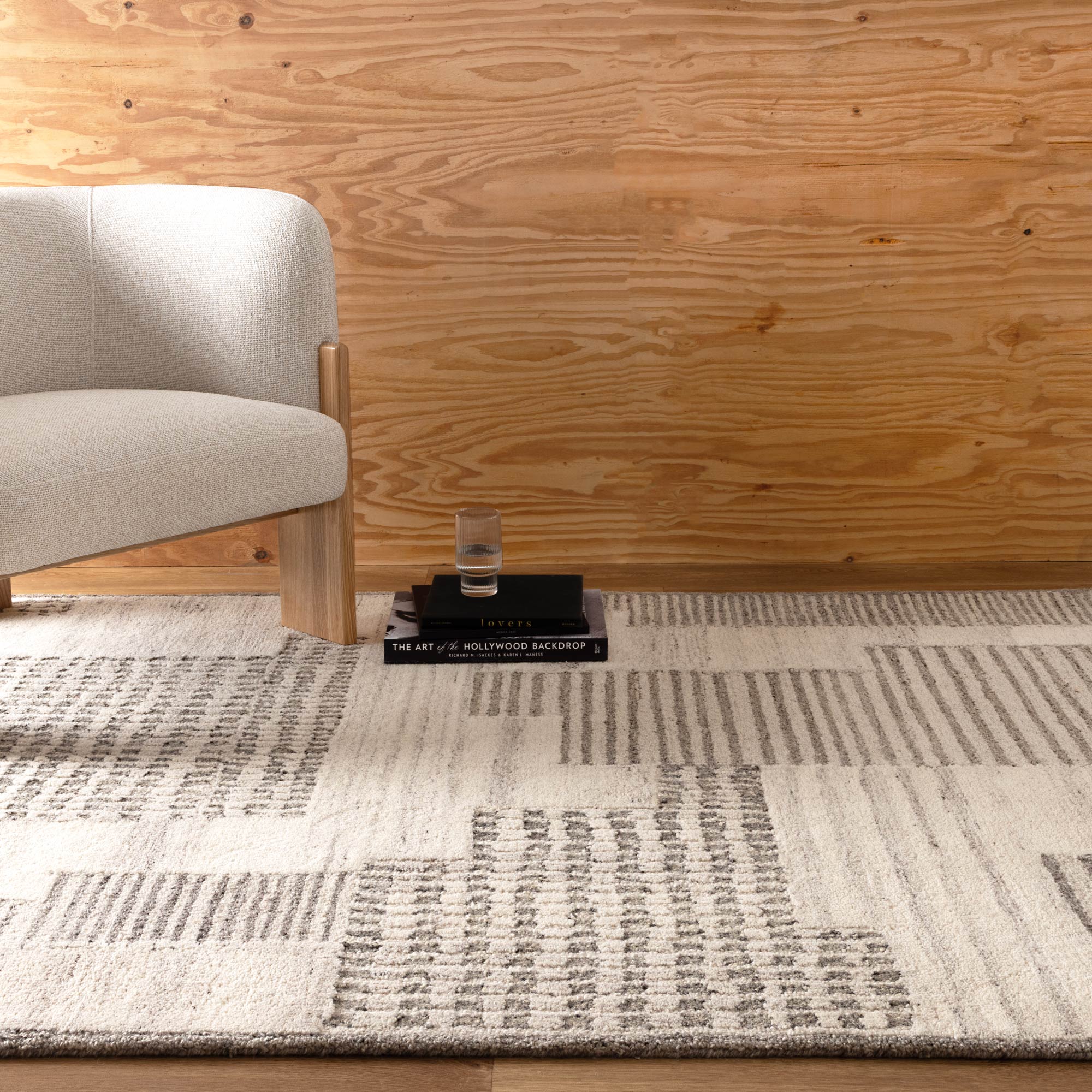 Cassian Prism Grey Cream Wool Rug - CASS02 - Floorsome - CASS16002 - 