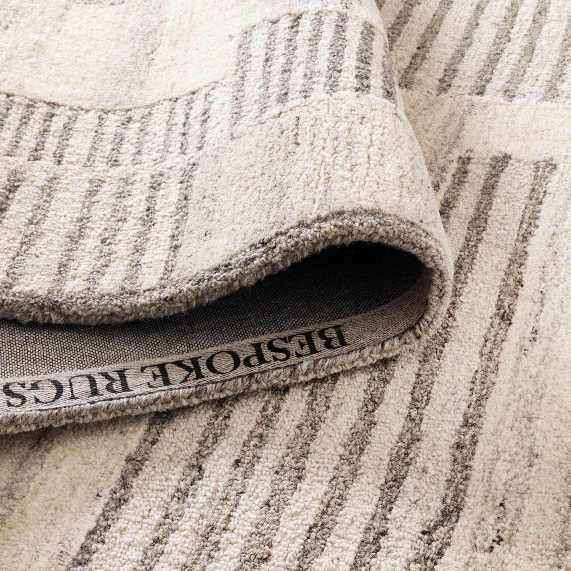 Cassian Prism Grey Cream Wool Rug - CASS02 - Floorsome - CASS16002 - 