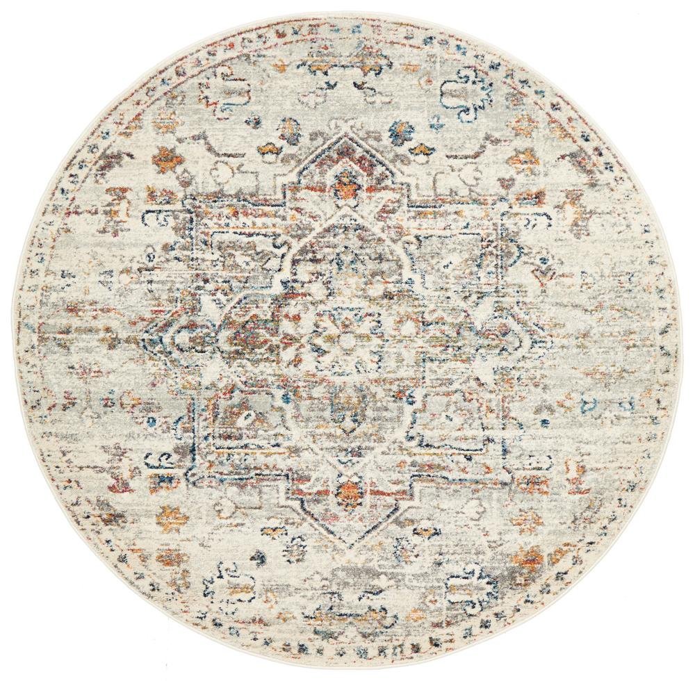 Century 911 Silver Round Rug - Floorsome - Modern - CEN - 911 - SILV - 150X150 - Modern