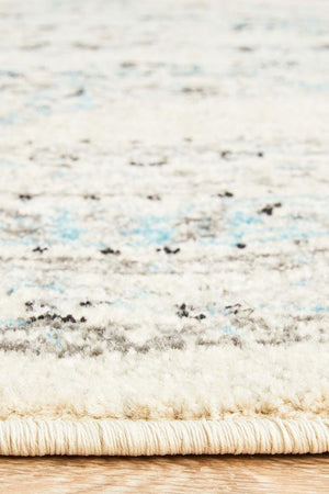 Century 922 White Round Rug - Floorsome - Modern