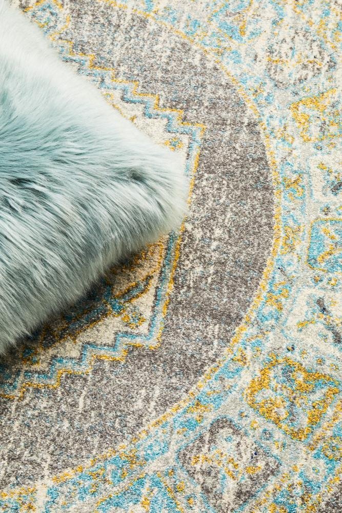 Century 944 Grey Round Rug - Floorsome - Modern - CEN - 944 - GREY - 150X150 - Modern