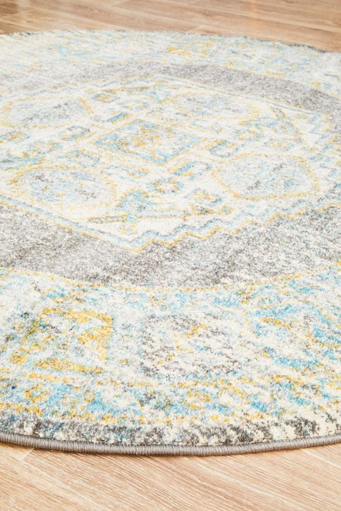 Century 944 Grey Round Rug - Floorsome - Modern - CEN - 944 - GREY - 150X150 - Modern