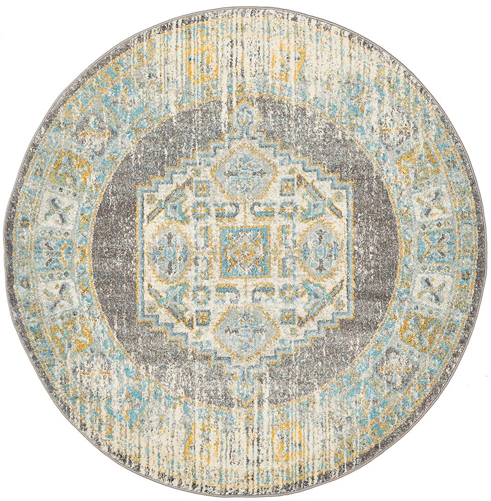 Century 944 Grey Round Rug - Floorsome - Modern - CEN - 944 - GREY - 150X150 - Modern