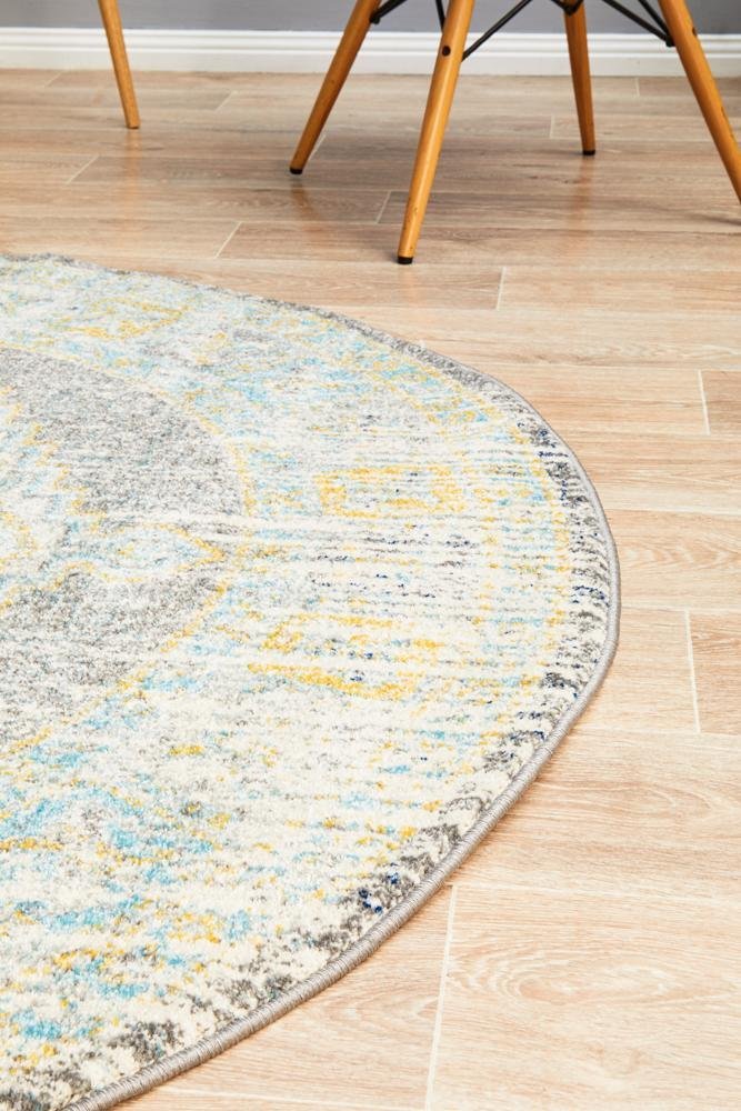 Century 944 Grey Round Rug - Floorsome - Modern - CEN - 944 - GREY - 150X150 - Modern