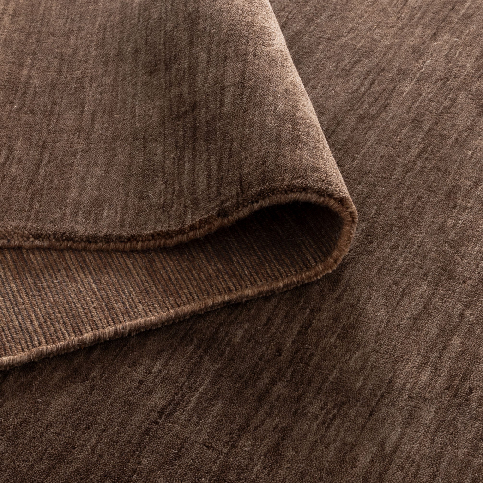 Charleston Hand - Knotted Wool Rug Brown - Floorsome - Area Rug - CHAR160BROW - Area Rug