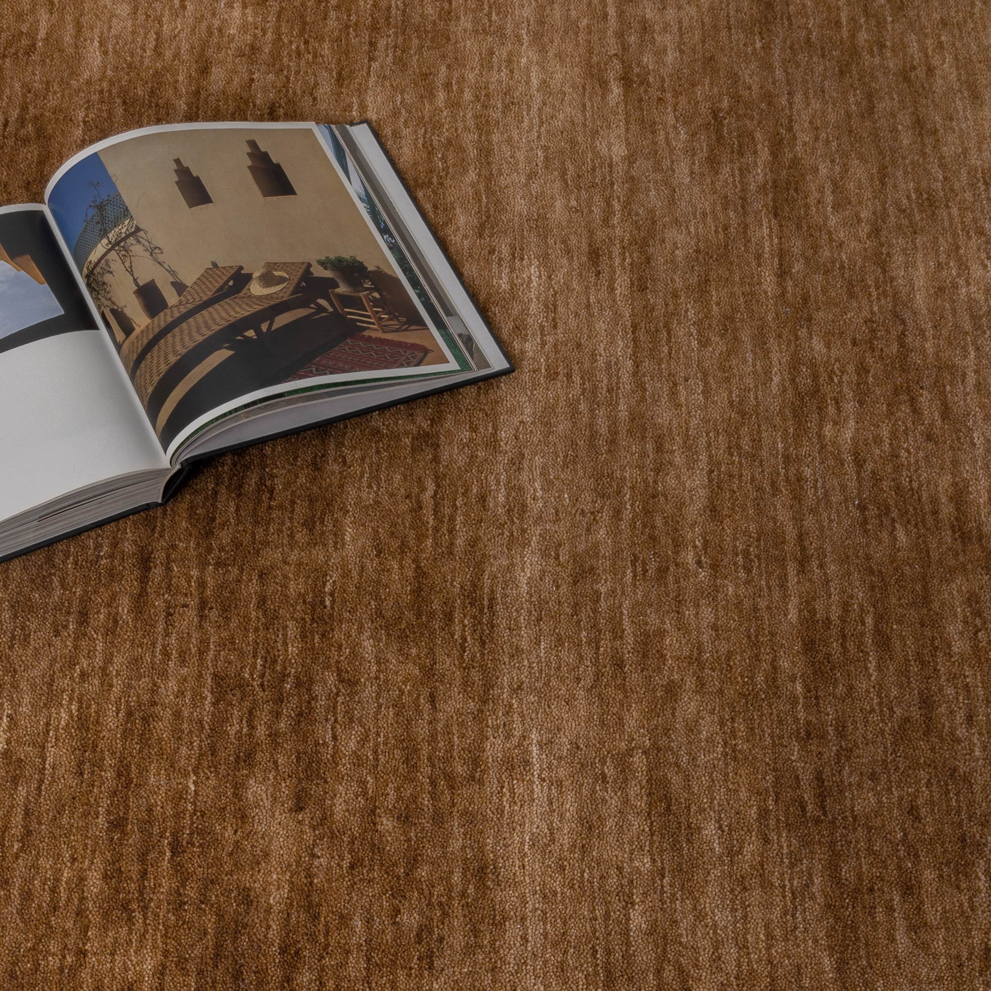 Charleston Hand - Knotted Wool Rug Butterscotch - Floorsome - Area Rug - CHAR160BSCO - Area Rug