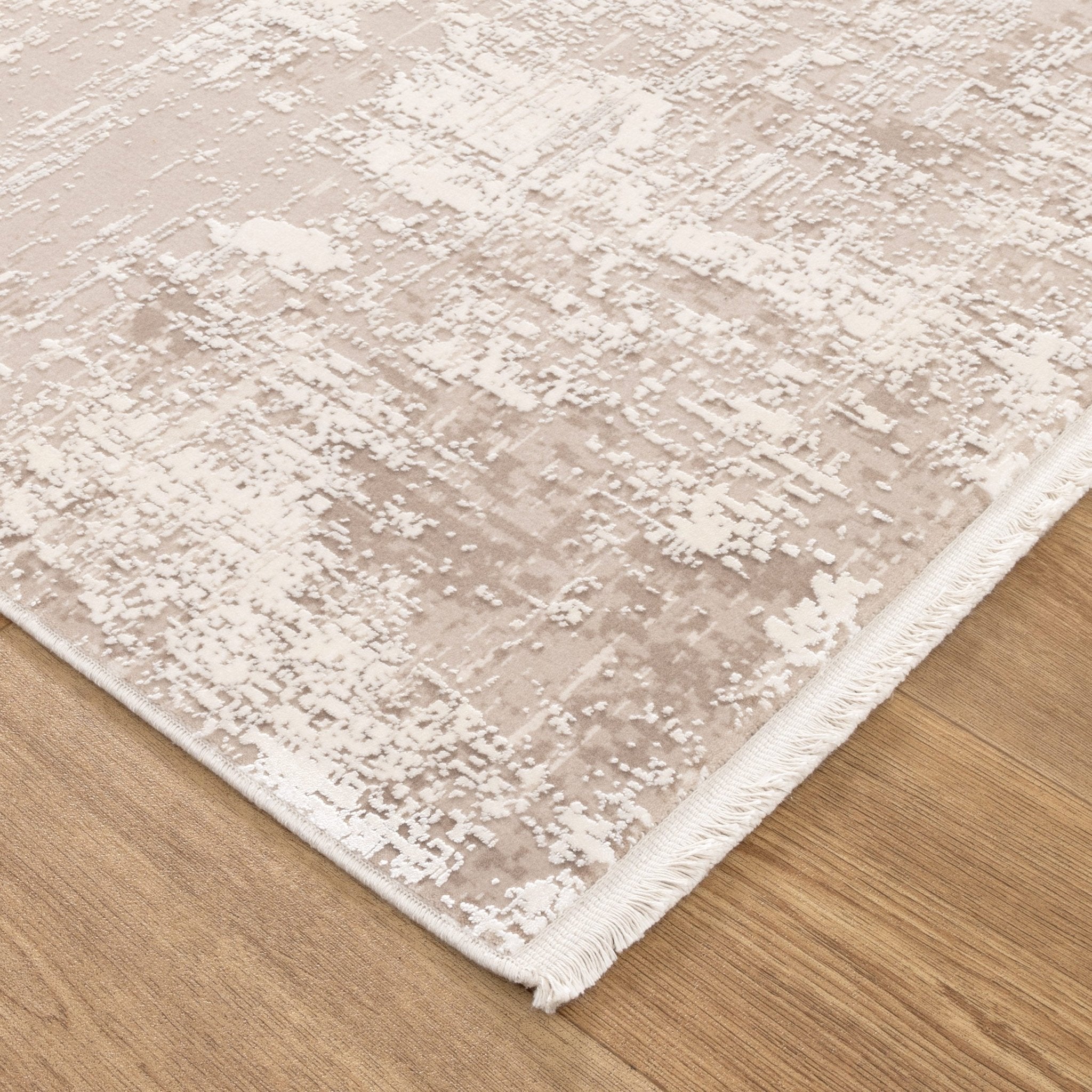 Chateau Distressed Beige and White Rug - Floorsome - Area Rug - CHAT160CH07 - Area Rug