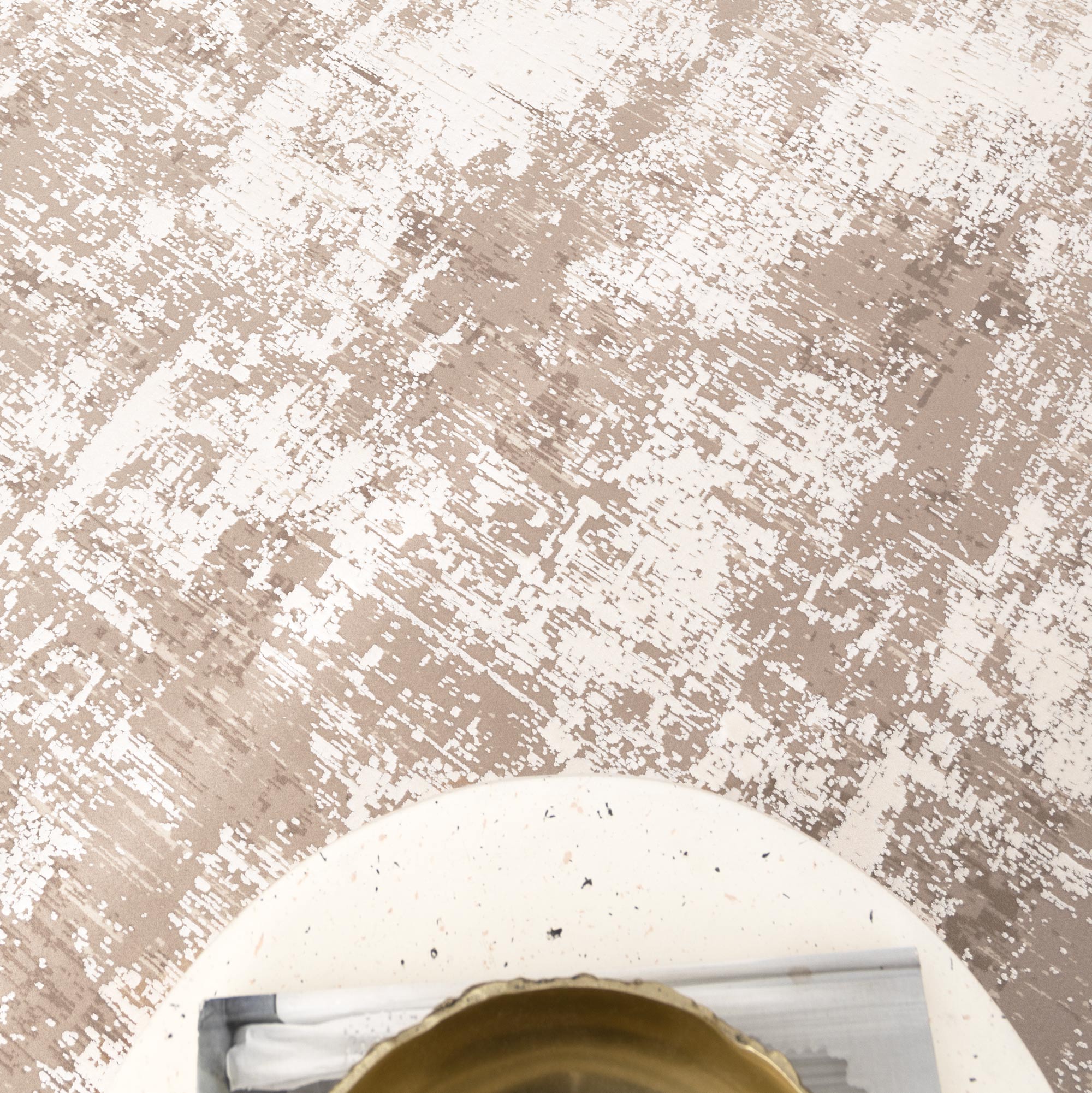 Chateau Distressed Beige and White Rug - Floorsome - Area Rug - CHAT160CH07 - Area Rug