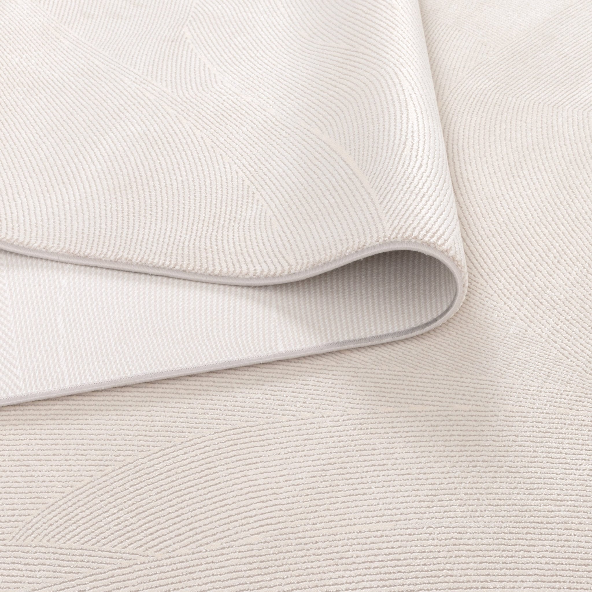 Chateau Geometric Lines White Rug - Floorsome - Area Rug - CHAT160CH03 - Area Rug