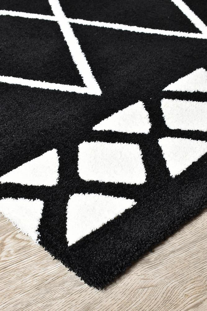 Chiapas Berber Black White Rug 63207 - 630 - Floorsome - MODERN - MAYA - 63207630 - 120x170 - MODERN