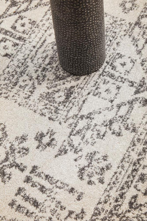 Chrome Addison Silver Round Rug - Floorsome - CHROME COLLECTION