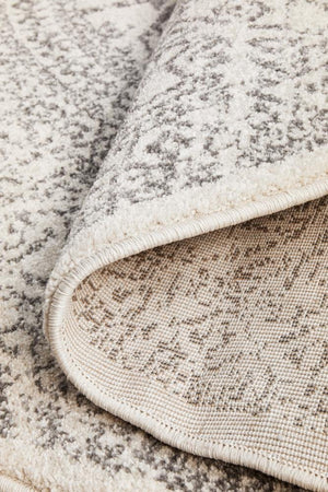 Chrome Addison Silver Round Rug - Floorsome - CHROME COLLECTION