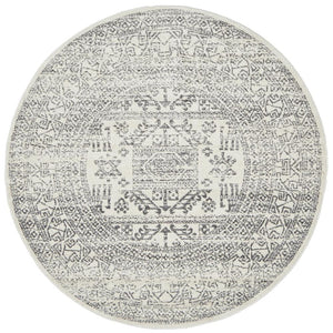 Chrome Addison Silver Round Rug - Floorsome - CHROME COLLECTION