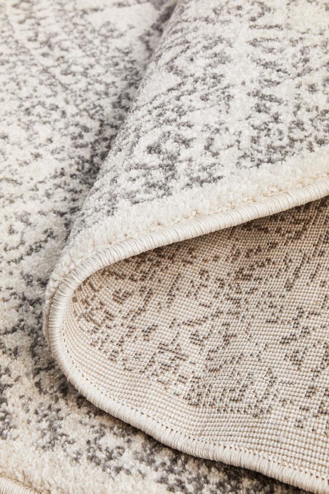 Chrome Addison Silver Round Rug - Floorsome - CHROME COLLECTION - CRO - ADD - SIL - 150X150 - CHROME COLLECTION