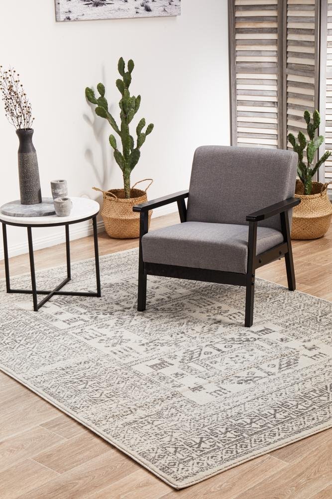 Chrome Addison Silver Rug - Floorsome - CHROME COLLECTION - CRO - ADD - SIL - 230X160 - CHROME COLLECTION