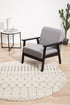 Chrome Elsa Silver Round Rug - Floorsome - CHROME COLLECTION - CRO - ELS - SIL - 150X150 - CHROME COLLECTION