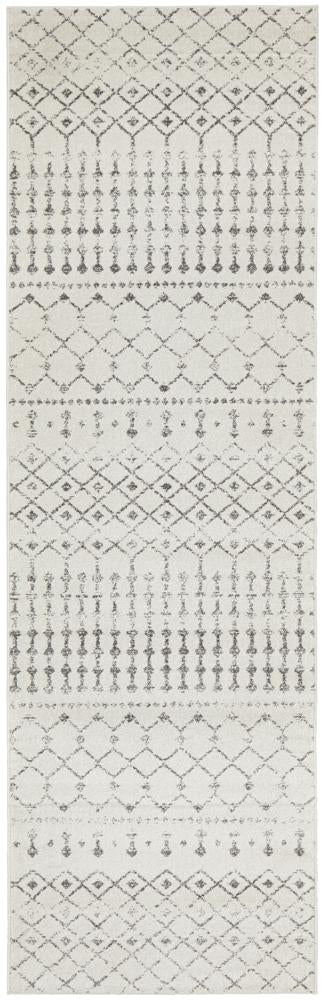 Chrome Elsa Silver Runner Rug - Floorsome - CHROME COLLECTION - CRO - ELS - SIL - 300X80 - CHROME COLLECTION