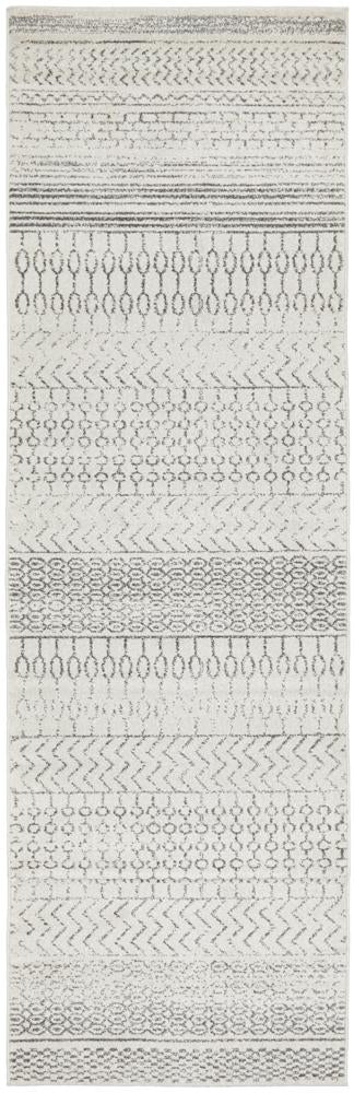 Chrome Harper Silver Rug - Floorsome - CHROME COLLECTION - CRO - HPR - SIL - 300X80 - CHROME COLLECTION