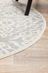 Chrome Lydia Silver Round Rug - Floorsome - CHROME COLLECTION - CRO - LYD - SIL - 150X150 - CHROME COLLECTION