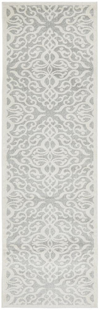 Chrome Lydia Silver Rug - Floorsome - CHROME COLLECTION - CRO - LYD - SIL - 300X80 - CHROME COLLECTION