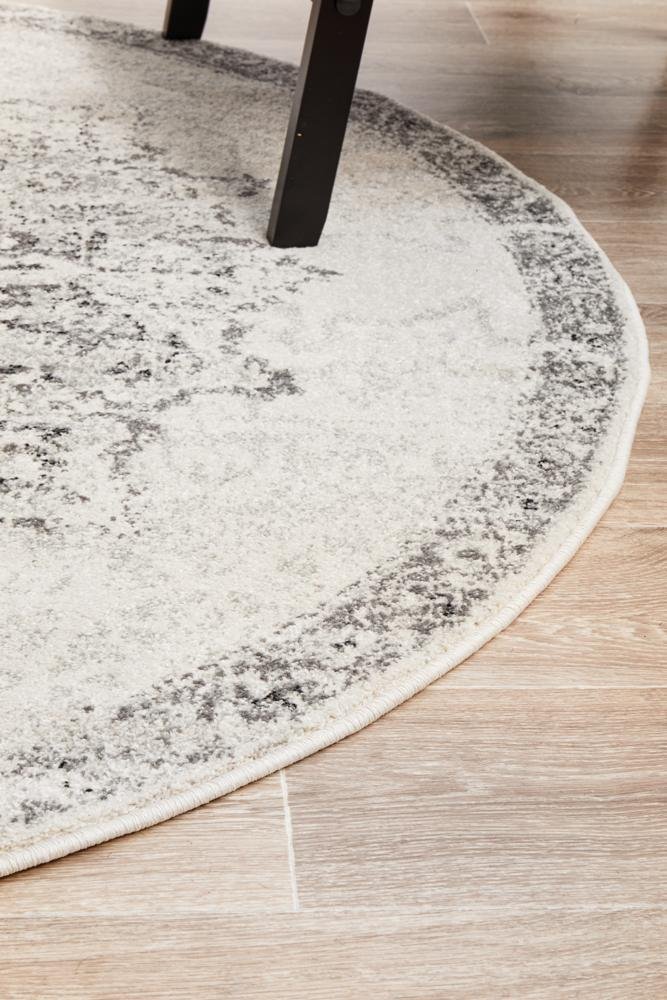 Chrome Rita Silver Round Rug - Floorsome - CHROME COLLECTION