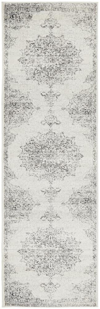 Chrome Rita Silver Rug - Floorsome - CHROME COLLECTION - CRO - RIT - SIL - 300X80 - CHROME COLLECTION