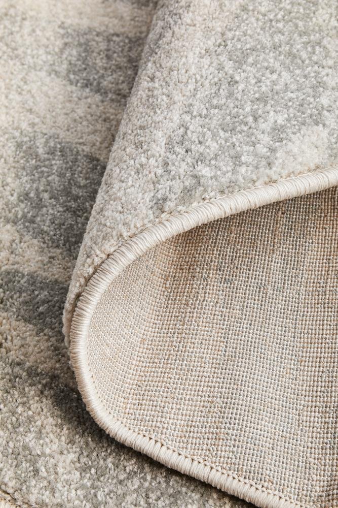 Chrome Savannah Silver Round Rug - Floorsome - CHROME COLLECTION - CRO - SAV - SIL - 150X150 - CHROME COLLECTION