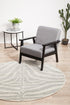 Chrome Savannah Silver Round Rug - Floorsome - CHROME COLLECTION - CRO - SAV - SIL - 150X150 - CHROME COLLECTION