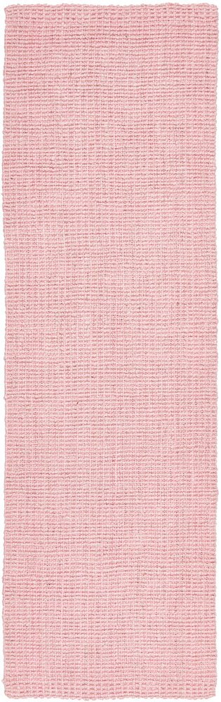 Chunky Natural Fiber Barker Pink Runner Rug - Floorsome - Flatweave