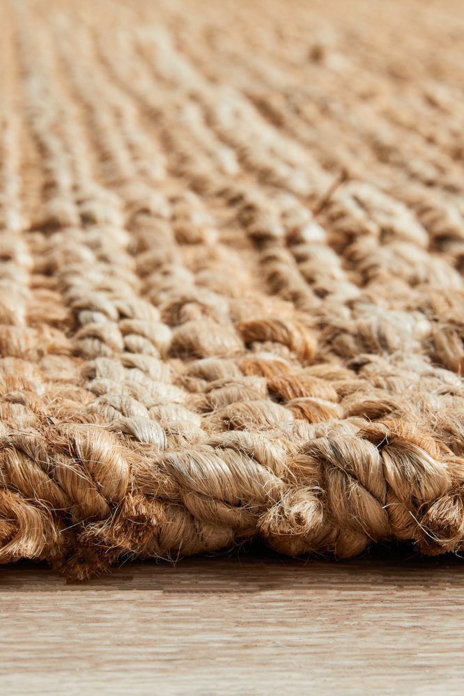 Chunky Natural Fiber Barker Rug - Floorsome - Flatweave - ATR - BKR - NAT - 220X150 - Flatweave