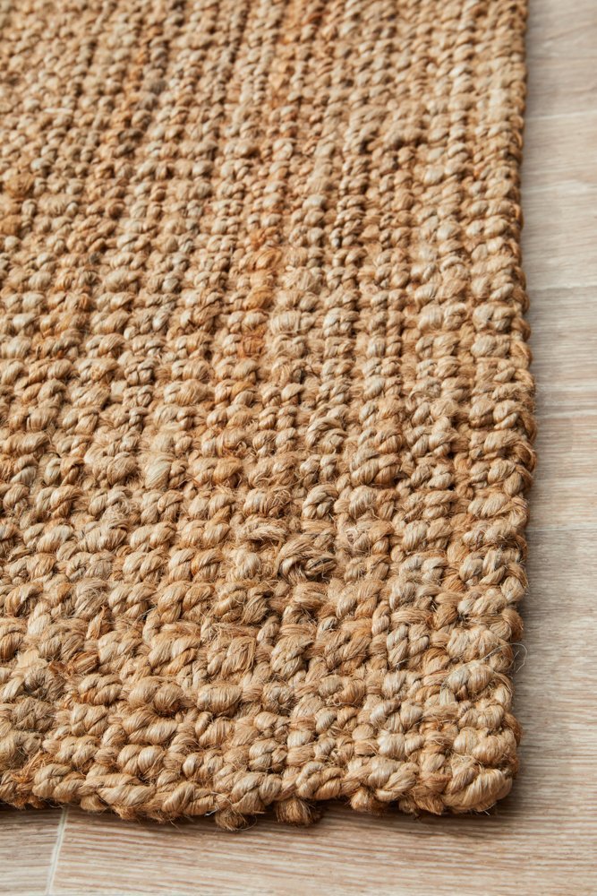 Chunky Natural Fiber Barker Rug - Floorsome - Flatweave - ATR - BKR - NAT - 220X150 - Flatweave
