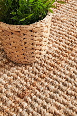 Chunky Natural Fiber Barker Runner Rug - Floorsome - Flatweave