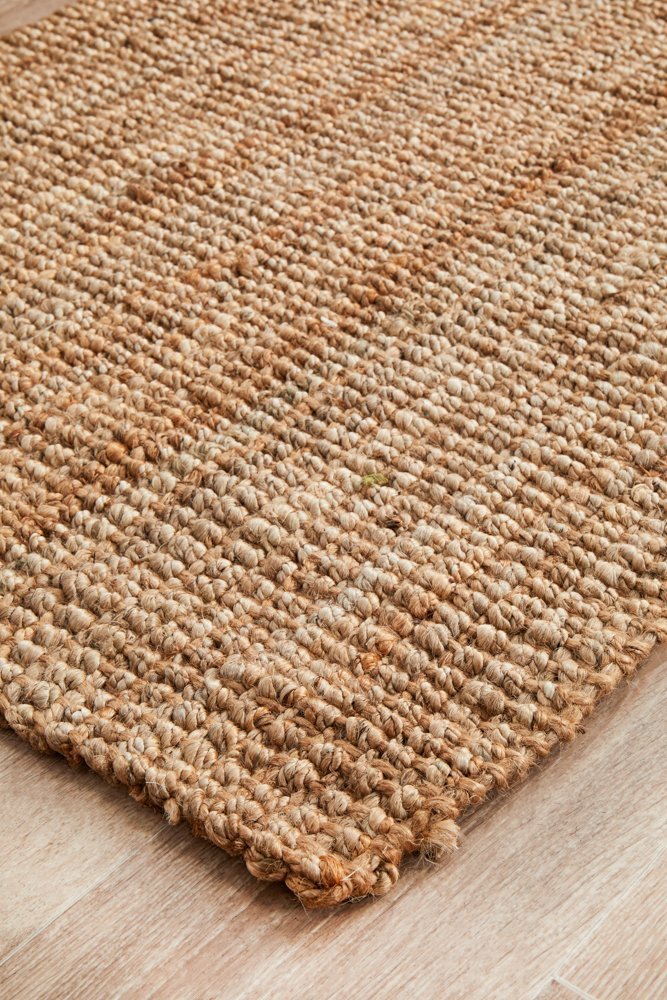 Chunky Natural Fiber Barker Runner Rug - Floorsome - Flatweave - ATR - BKR - NAT - 300X80 - Flatweave