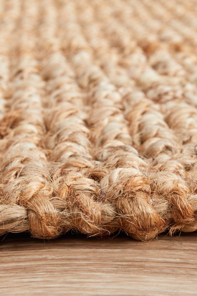 Chunky Natural Fiber Barker Runner Rug - Floorsome - Flatweave - ATR - BKR - NAT - 300X80 - Flatweave