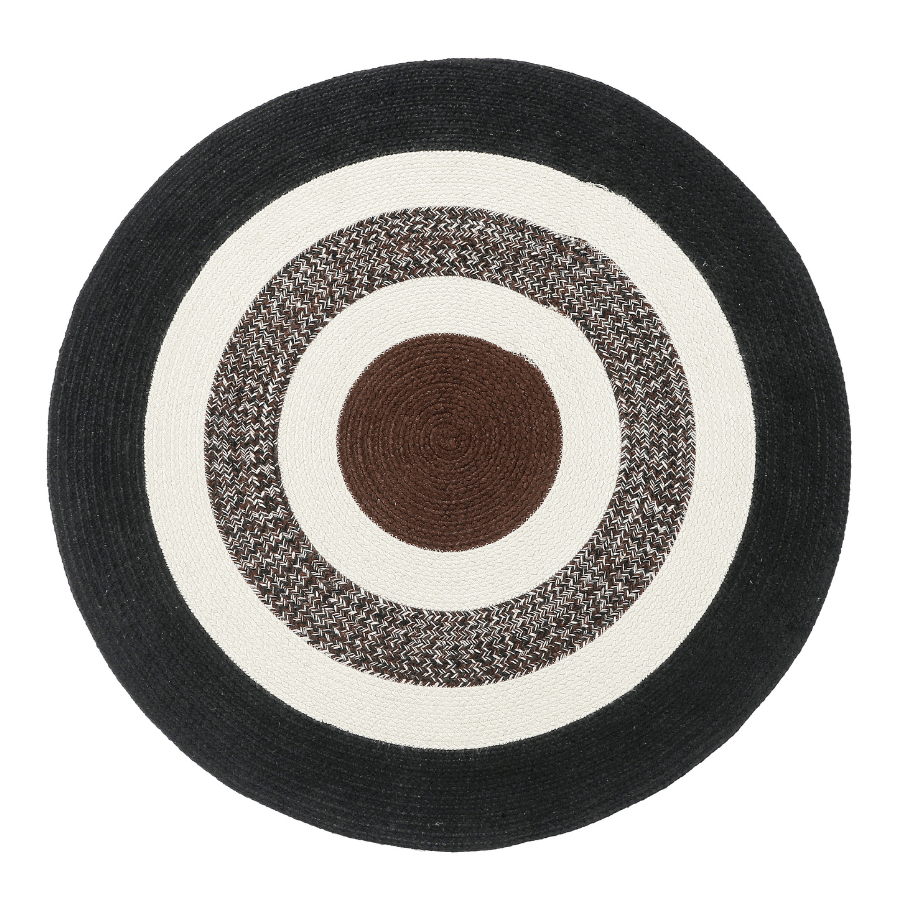 Churchill Round Multicoloured Indoor Outdoor Rug - Floorsome - PETCHURCHILL120 - 